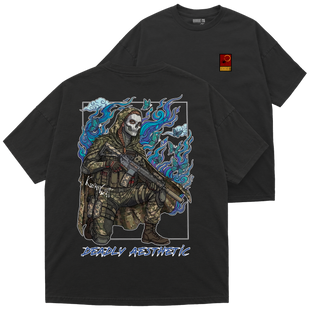 Футболка оверсайз Premium "DEADLY AESTHETIC", колір Чорний futbolka-oversaiz-premium-deadly-aesthetic-black-xxs фото