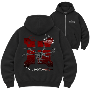 Зіп-худі Premium "Kazhan", колір Чорний zip-hudi-premium-kazhan-black-xxs фото