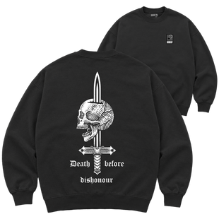 Світшот Premium "DEATH BEFORE DISHONOR", колір Чорний svitshot-premium-death-before-dishonor-black-xxs фото
