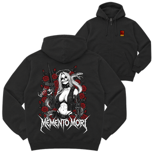 Зіп-худі "MEMENTO MORI", колір Чорний zip-hudi-memento-mori-black-xxs фото