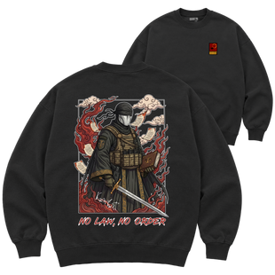 Світшот Premium "NO LAW, NO ORDER", колір Чорний svitshot-premium-no-law-no-order-black-xxs фото