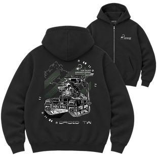 Зіп-худі Premium "Droid TW", колір Чорний zip-hudi-premium-droid-tw-black-xxs фото
