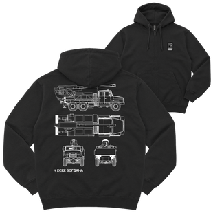 Зіп-худі "2S22 Bohdana", колір Чорний zip-hudi-2s22-bohdana-black-xxs фото
