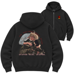 Зіп-худі Premium "ЧАСТИНА ДУШІ", колір Чорний zip-hudi-premium-chastyna-dushi-black-xxs фото