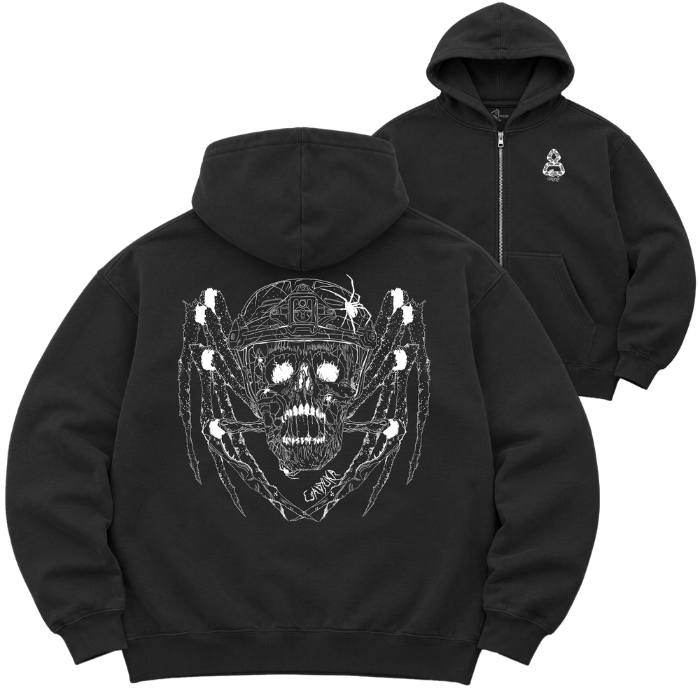 Зіп-худі Premium "Bone Weaver", колір Чорний zip-hudi-premium-bone-weaver-black-xxs фото