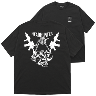 Футболка оверсайз Premium "HEADHUNTER", колір Чорний futbolka-oversaiz-premium-headhunter-black-xxs фото