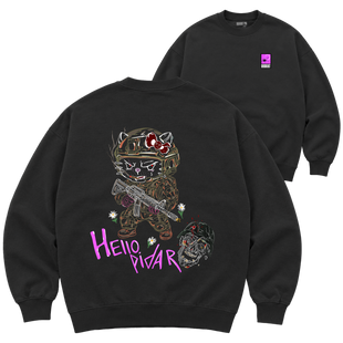 Світшот Premium "HELLO PID*R (CLASSIC)", колір Чорний svitshot-premium-hello-pidr-classic-black-xxs фото