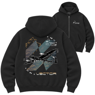 Зіп-худі Premium "Vector", колір Чорний zip-hudi-premium-vector-black-xxs фото