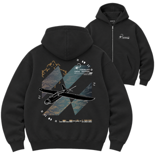 Зіп-худі Premium "Leleka-100", колір Чорний zip-hudi-premium-leleka-100-black-xxs фото