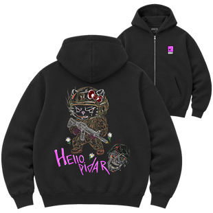 Зіп-худі Premium "HELLO PID*R (CLASSIC)", колір Чорний zip-hudi-premium-hello-pidr-classic-black-xxs фото