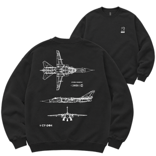Світшот "Su-24M Storm Shadow", колір Чорний svitshot-su-24m-storm-shadow-black-xxs фото