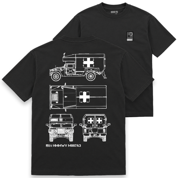 Футболка Premium "HMMWV M997A3", колір Чорний futbolka-premium-hmmwv-m997a3-black-xxs фото