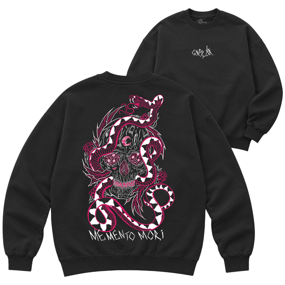 Світшот Premium "Memento mori (Pink)", колір Чорний svitshot-premium-memento-mori-pink-black-xxs фото