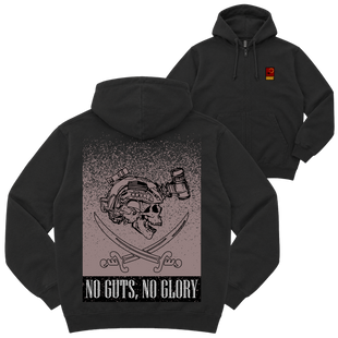 Зіп-худі "NO GUTS, NO GLORY", колір Чорний zip-hudi-no-guts-no-glory-black-xxs фото