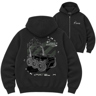 Зіп-худі Premium "Ratel H", колір Чорний zip-hudi-premium-ratel-h-black-xxs фото