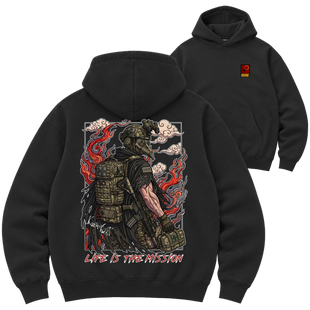 Худі Premium "LIFE IS THE MISSION", колір Чорний hudi-premium-life-is-the-mission-black-xxs фото
