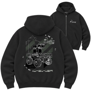 Зіп-худі Premium "D-21-12R", колір Чорний zip-hudi-premium-d-21-12r-black-xxs фото