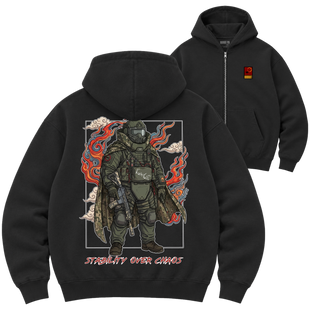 Зіп-худі Premium "STABILITY OVER CHAOS", колір Чорний zip-hudi-premium-stability-over-chaos-black-xxs фото