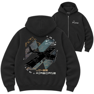 Зіп-худі Premium "UJ-22 Airborne", колір Чорний zip-hudi-premium-uj-22-airborne-black-xxs фото