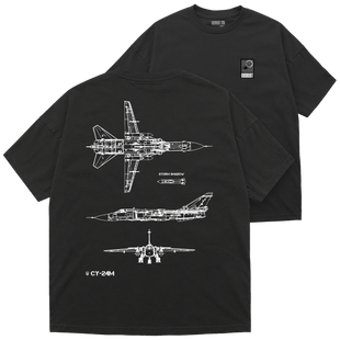 Футболка оверсайз Premium "Su-24M Storm Shadow", колір Чорний futbolka-oversaiz-premium-su-24m-storm-shadow-black-xxs фото