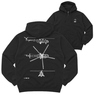 Зіп-худі "Mi-8", колір Чорний zip-hudi-mi-8-black-xxs фото