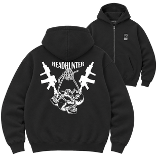 Зіп-худі Premium "HEADHUNTER", колір Чорний zip-hudi-premium-headhunter-black-xxs фото
