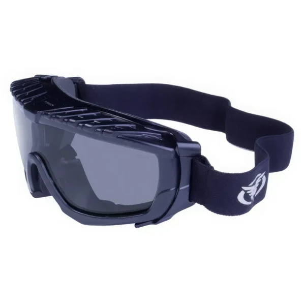 Окуляри захисні з ущільнювачем Global Vision Ballistech-1 (smoke) Anti-Fog, чорні